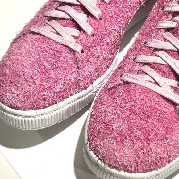 NIB Puma Suede Elemental Hairy Wool Sneakers - Picture 4 of 16